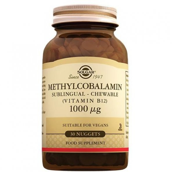 Solgar Methylcobalamin 1000 mcg 30 Tablet ürün görseli 1