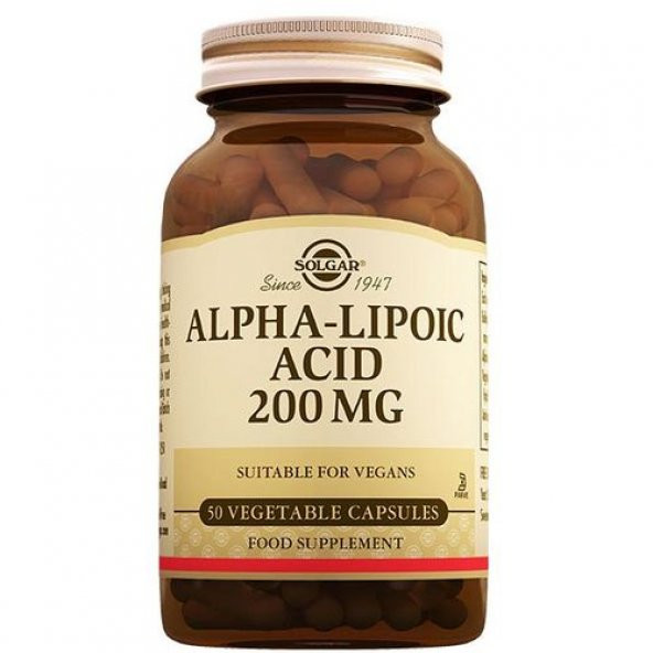 Solgar Alpha Lipo Acid 200 mg 50 Kapsül ürün görseli 1