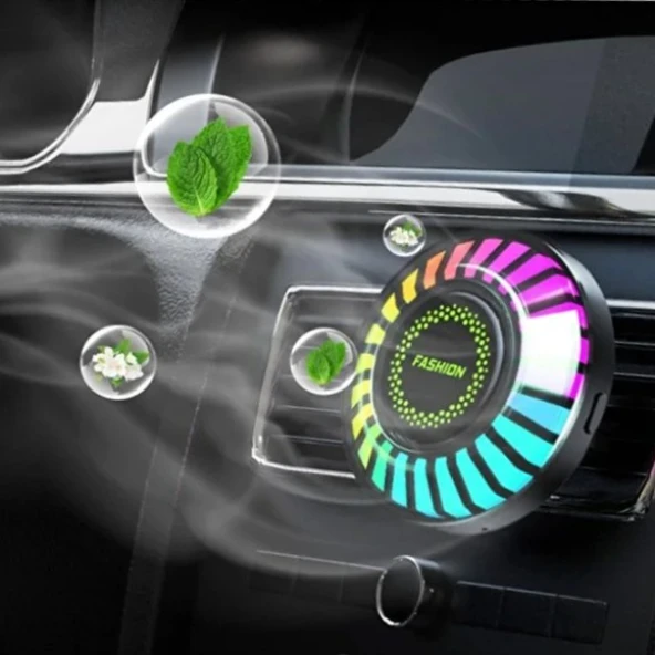 Araç İçi Koku Hazneli RGB Sese Duyarlı LED Işık ürün görseli 1