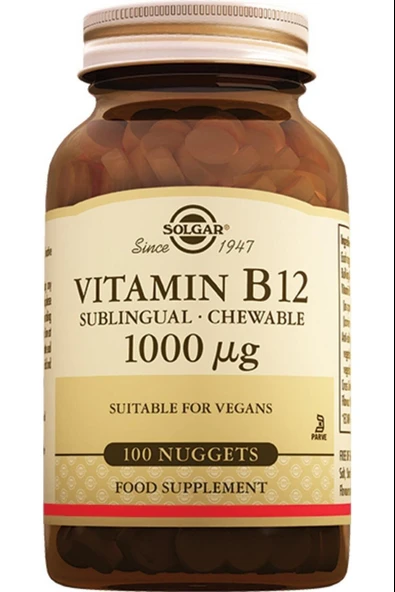 Solgar Vitamin B12 1000 Mcg 100 Tablet ürün görseli 1