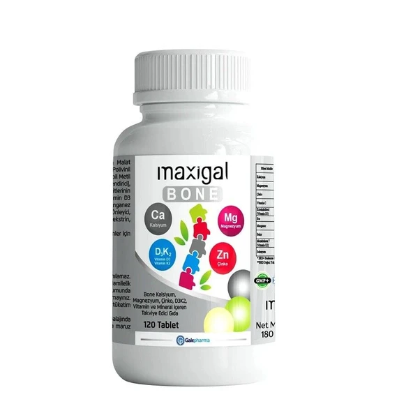 Maxigal Bone Kalsiyum 120 Tablet ürün görseli 1