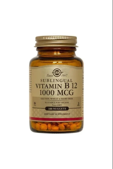 Solgar Vitamin B12 1000 Mcg 100 Tablet ürün görseli 1