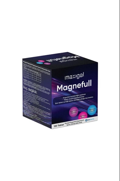 Maxigal Magnefull Magnezyum 120 Tablet - Resim 2