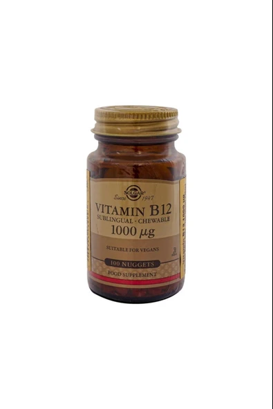 Solgar Vitamin B12 1000 Mcg 100 Tablet ürün görseli 1