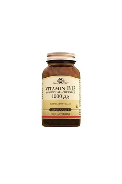 Solgar Vitamin B12 1000 Mcg 100 Tablet ürün görseli 1