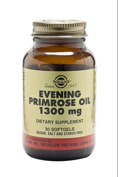 Solgar Evening Primrose 1300 mg 30 Kapsül - Resim 2