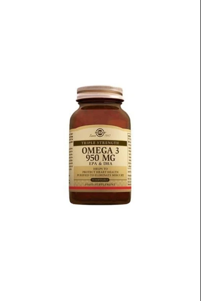 Solgar Omega-3 950 Mg 100 Kapsül ürün görseli 1