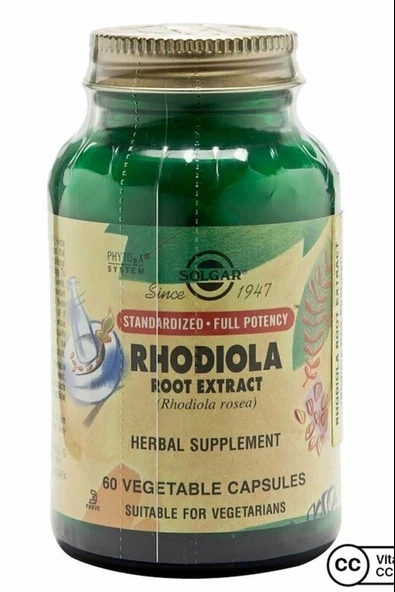 Solgar Rhodiola Root Extract 60 Kapsül ürün görseli 1