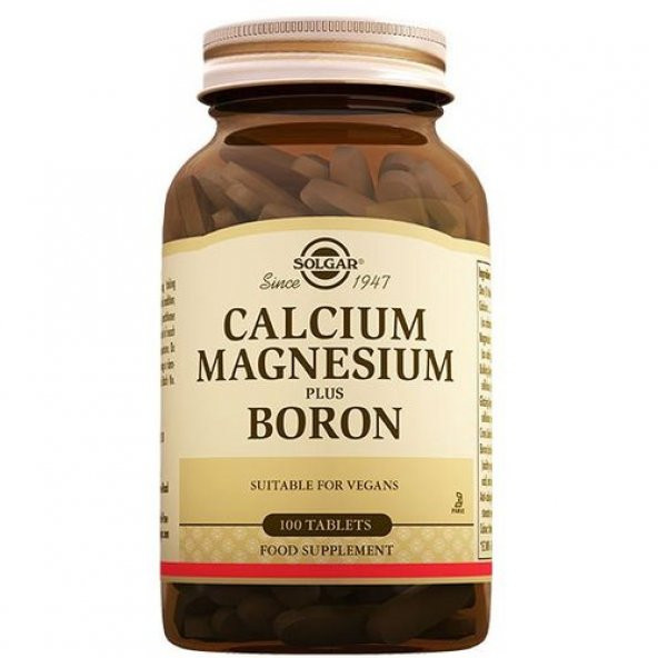Solgar Calcium Magnesium Plus Boron 100 Tablet ürün görseli 1