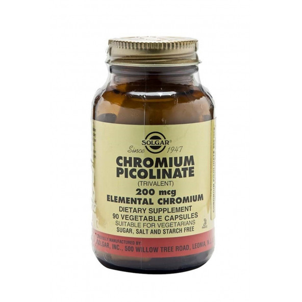 Solgar Chromium Picolinate 90 Kapsül ürün görseli 1