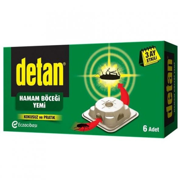 Detan Hamam Böcek Yemi 6 Adet ürün görseli 1