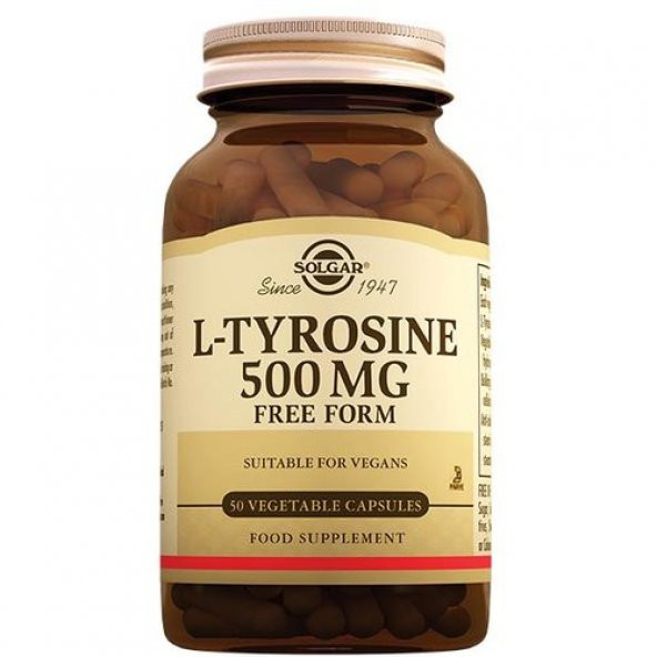 Solgar L-Tyrosine 500 mg 50 Kapsül ürün görseli 1