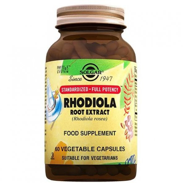 Solgar Rhodiola Root 60 Kapsül ürün görseli 1