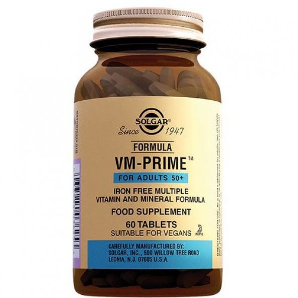 Solgar VM Prime 60 Tablet (50 Yaş) ürün görseli 1