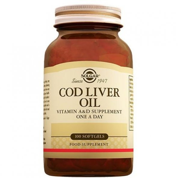 Solgar Cod Liver Oil 100 Kapsül ürün görseli 1