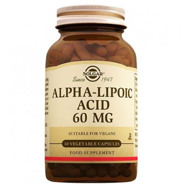 Solgar Alpha Lipo Acid 60 Mg 60 Kapsül ürün görseli 1