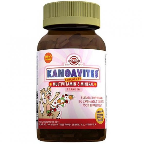 Solgar Kangavites Multivitamin & Mineral 60 Tablet ürün görseli 1