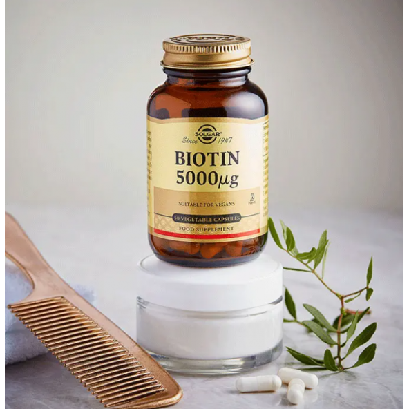 Solgar Biotin 5000 mcg 50 Kapsül - Resim 2