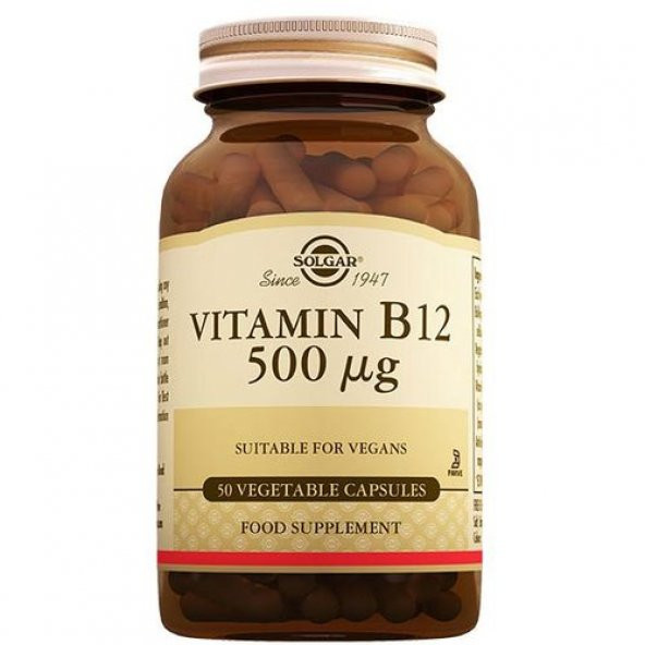 Solgar Vitamin B-12 500 mg 50 Kapsül ürün görseli 1