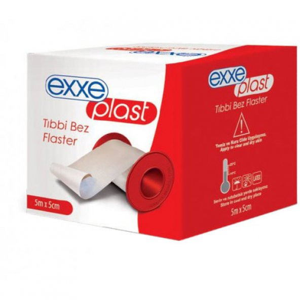 Exxe Plast Tıbbi Bez Flaster 5m x 5cm ürün görseli 1