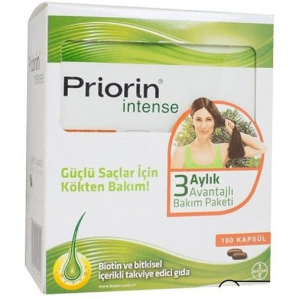 Priorin Intense Avantajlı Paket 120 + 60 Kapsül ürün görseli 1