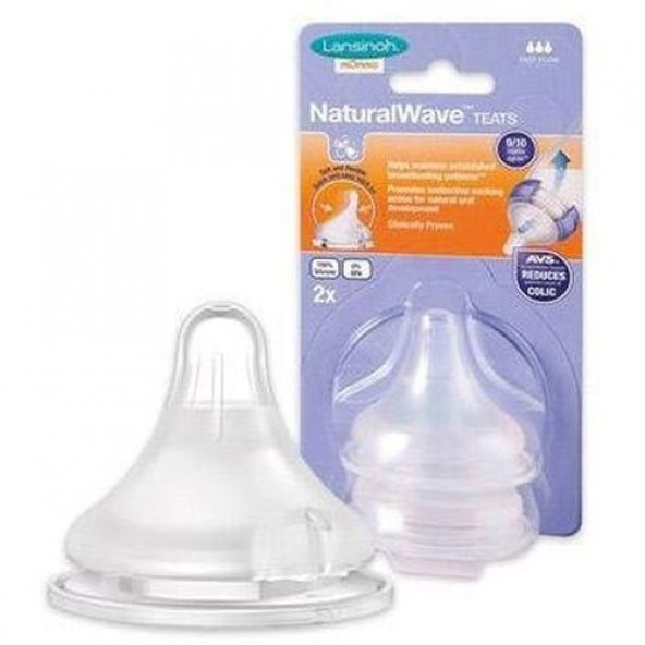 Lansinoh Natural Wave Biberon Emziği Orta Akışlı ürün görseli 1