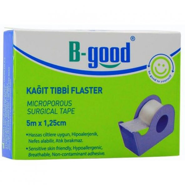B-Good Kağıt Tıbbi Flaster 5m x 1,25cm ürün görseli 1