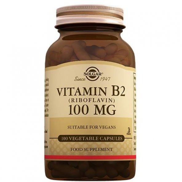 Solgar Vitamin B2 (Riboflavin) 100 mg 100 Kapsül ürün görseli 1