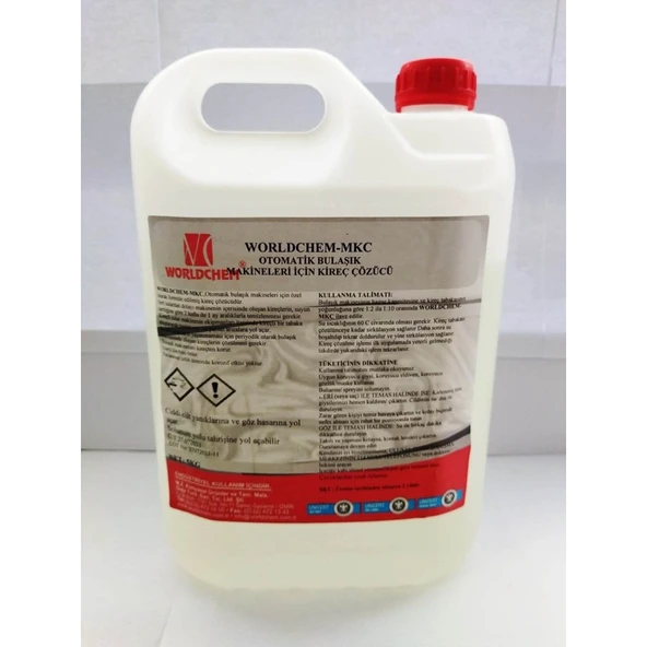 Worldchem Mkc Otomatik Bulaşık Makineleri Için Kireç Çözücü  5 Litre ürün görseli 1