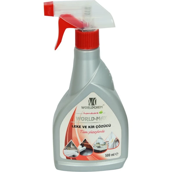 Worldchem Tüm Yüzeylerde Leke ve Kir Çözücü Sprey Şişe 500 ml ürün görseli 1