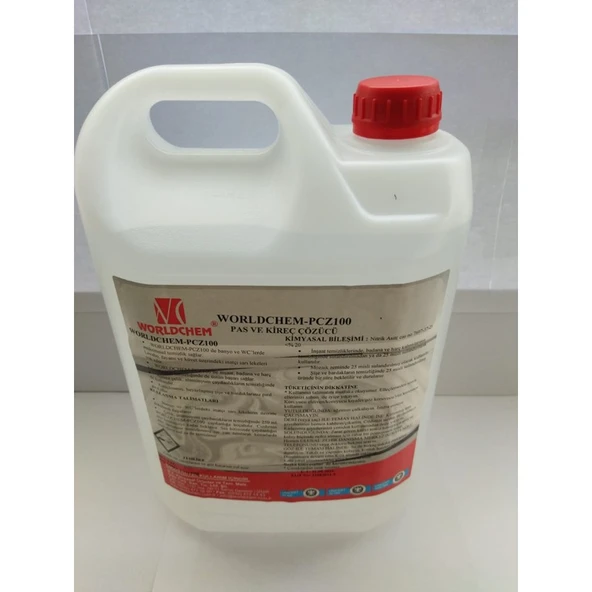 Worldchem PCZ100 Pas ve Kireç Çözücü 5 Litre ürün görseli 1