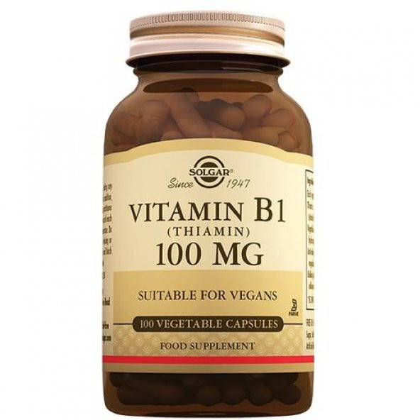 Solgar Vitamin B1 (Thiamin) 100 mg 100 Kapsül ürün görseli 1