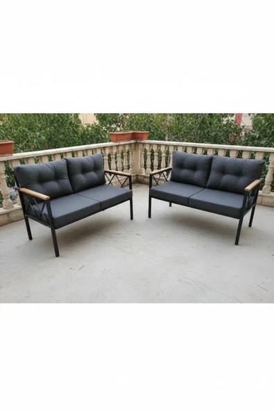 adımshops 2+2Balkon-bahçe-kafe-çay Seti-koltuk Takımı-oturma Grubu-ofis Koltuğu 2+2 ürün görseli 1
