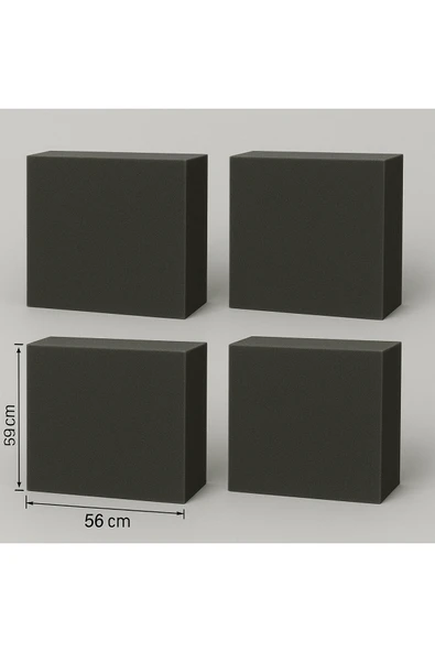adımshops 22dns 59x56x9cm 4 adet sünger Balkon-bahçe-kafe,çay Seti,koltuk Takımı,oturma Grubu,ofis Koltuğu ürün görseli 1