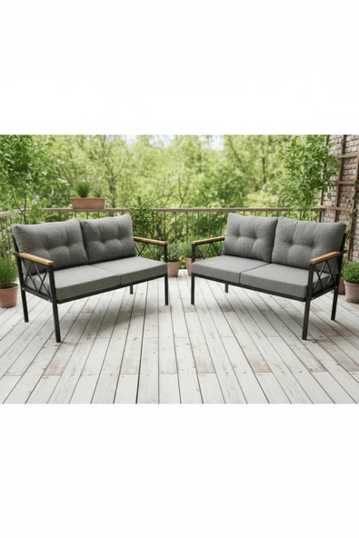 adımshops 2+2Balkon-bahçe-kafe-çay Seti-koltuk Takımı-oturma Grubu-ofis Koltuğu 2+2 ürün görseli 1