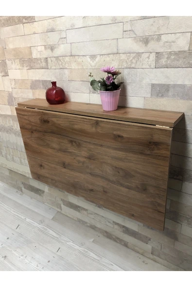 adımshops Duvara Monte Katlanır Masa Dresuar 90x65cm Balkon Sehpa ürün görseli 1