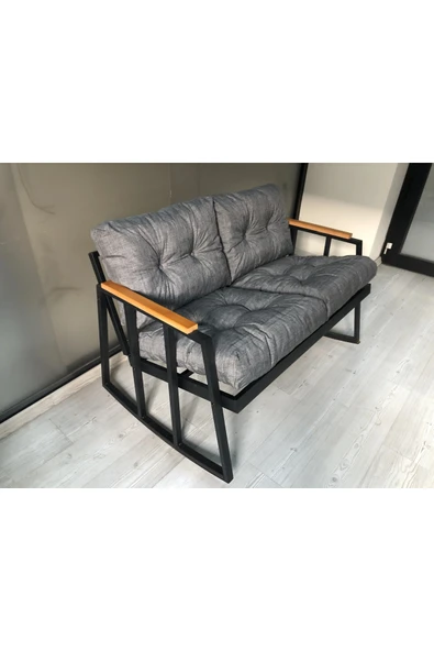 adımshops 2'li Sallanan Sandalye Tv Koltuğu Kafe-balkon-mutfak-berjer-ofis Sallanır Çiftli Koltuk Miami ürün görseli 1