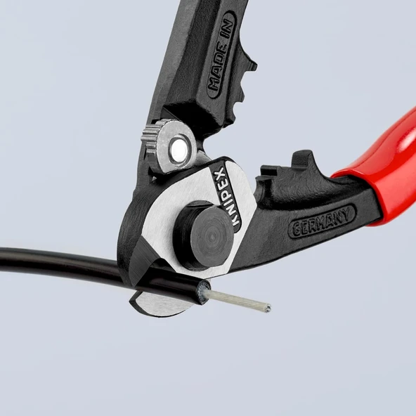 KNIPEX Çelik Tel Makası 190 mm 9561190 - Resim 4