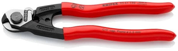 KNIPEX Çelik Tel Makası 190 mm 9561190 ürün görseli 1