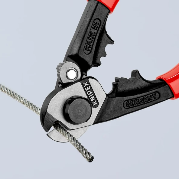 KNIPEX Çelik Tel Makası 190 mm 9561190 - Resim 3