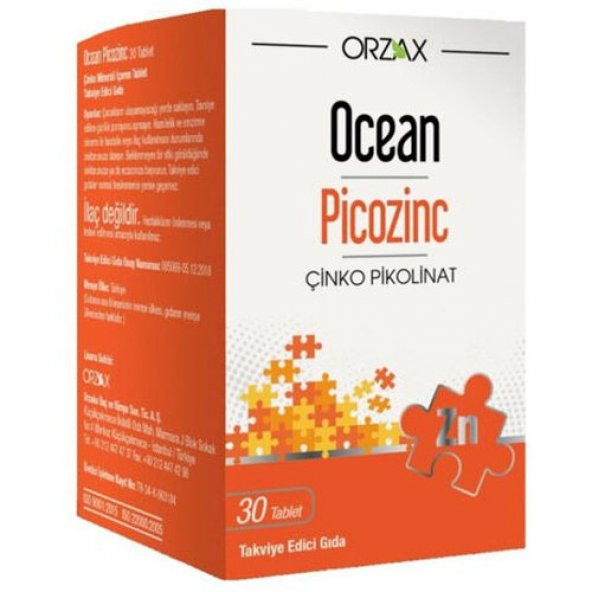 Ocean Picozinc 30 Tablet ürün görseli 1
