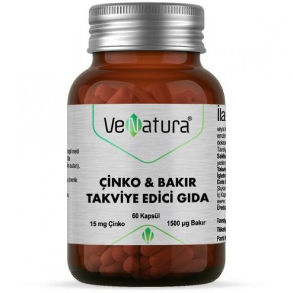 Venatura çinko & Bakır 60 Kapsül ürün görseli 1