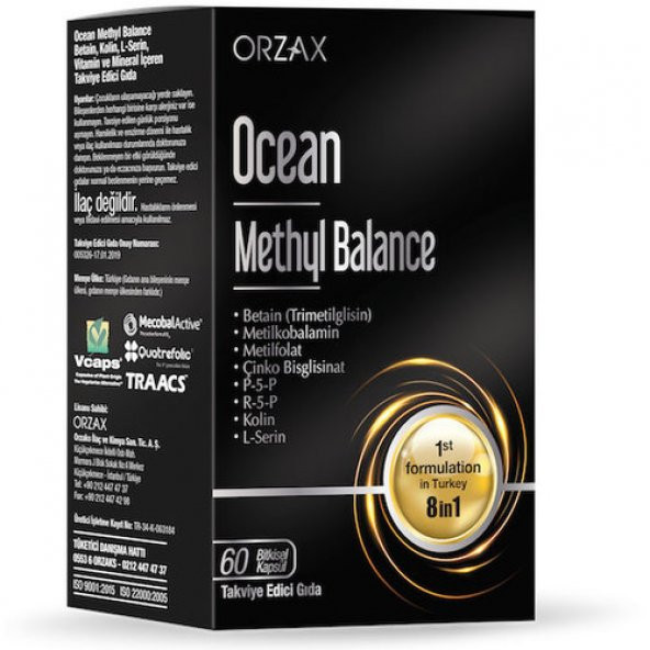 Ocean Methyl Balance 30 Kapsül ürün görseli 1