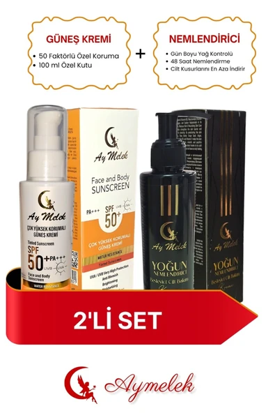Nemlendirici + Güneş Kremi Yüksek Koruyuculu (150+100 ml) Cilt Bakım Seti ürün görseli 1