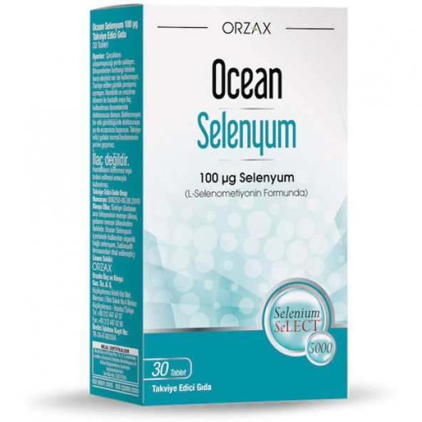 Ocean Selenyum 100 mcg 30 Tablet ürün görseli 1