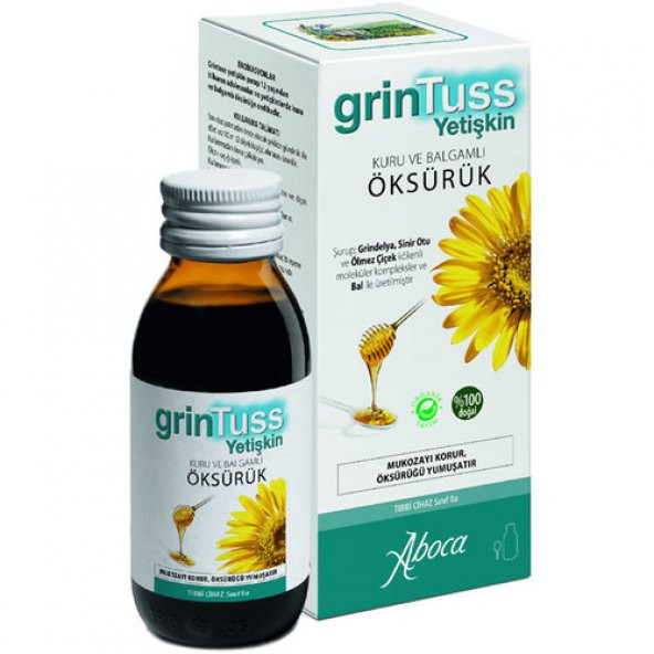 Grintuss Yetişkin Öksürük Şurubu 128 gr ürün görseli 1