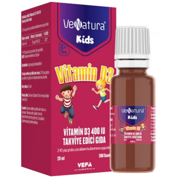 Venatura Kids Vitamin D3 Damla 20 ml ürün görseli 1