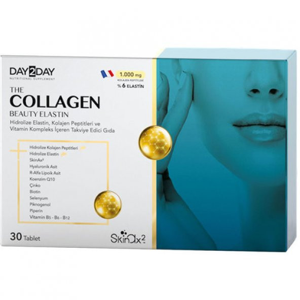 Day 2 Day Collagen Beauty Elasti Skin 1000 Mg 30 Tablet ürün görseli 1