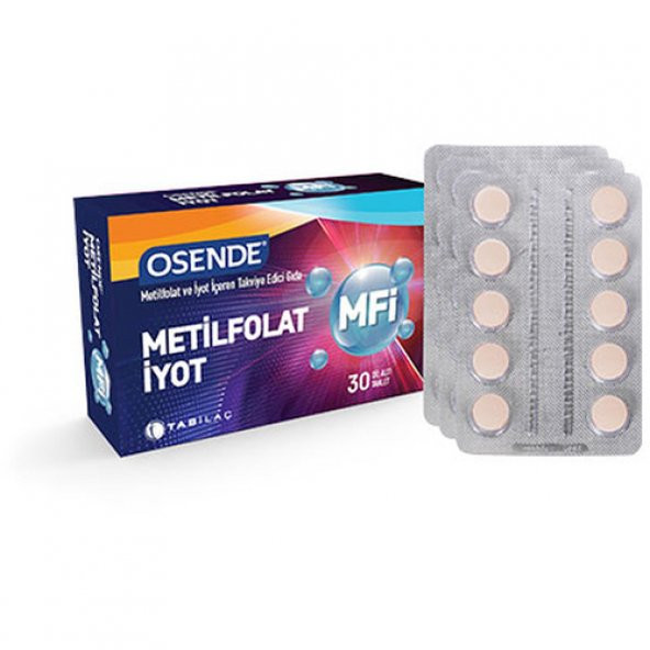 Osende MFI Metilfolat İyot 30 Tablet ürün görseli 1
