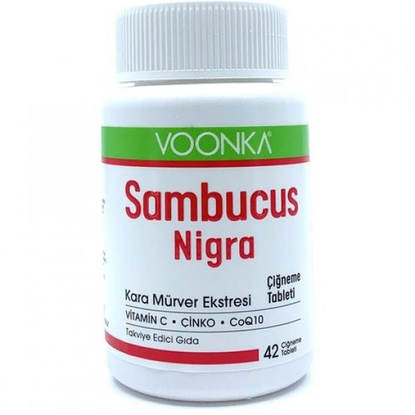 Voonka Sambucus Nigra Çiğneme 42 Tablet ürün görseli 1